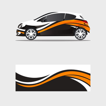 wrapping car decal elegand luxury design vector