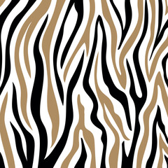 Abstract decorative zebra pattern. Vector Illustration - obrazy, fototapety, plakaty
