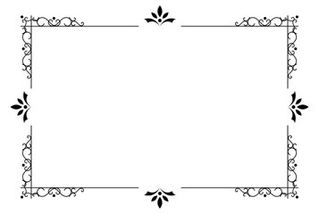 Ornament frame elegance artwork rectangle wedding style
