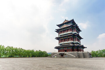 Baihe Tower, Faku County, Shenyang City, Liaoning Province - obrazy, fototapety, plakaty