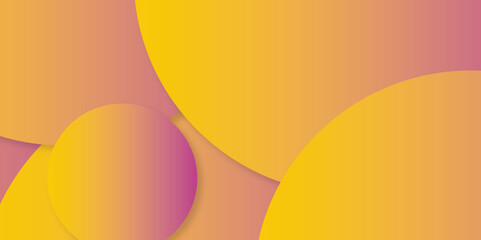 Abstract yellow background. Abstract orange background with circles. Illustration wave design in motion pattern.	