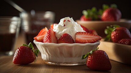 strawberries and cream