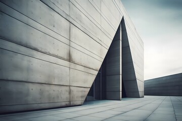 Modern architecture detail. Abstract architectural background. 3D Rendering.