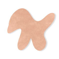 Form Brown Blobs With a Paper Texture