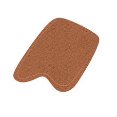 Form Brown Blobs With a Paper Texture