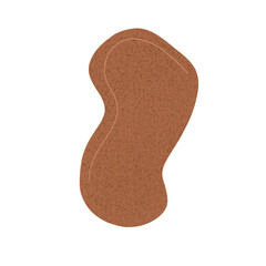 Form Brown Blobs With a Paper Texture