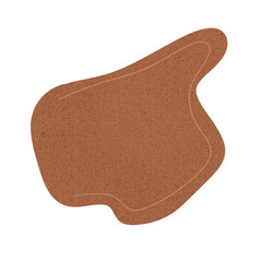 Form Brown Blobs With a Paper Texture