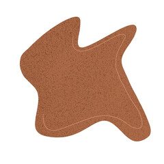 Form Brown Blobs With a Paper Texture