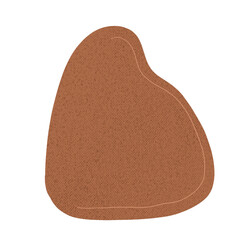 Form Brown Blobs With a Paper Texture