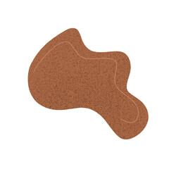 Form Brown Blobs With a Paper Texture