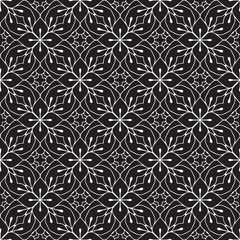 Fototapeta premium Luxury ornamental background in gold color. Seamless vector pattern in geometric ornamental style.