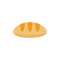 bread flat design vector illustration isolated on white background