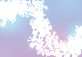 Christmas snowflakes background with falling and swirling snow