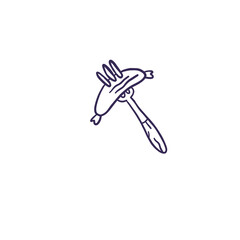 Obraz premium Camping Simple Illustration