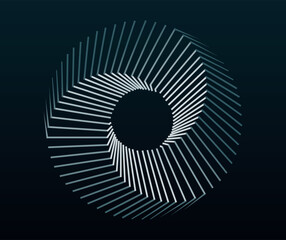 Abstract outline image of a Mobius strip