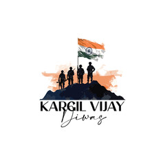 kargil vijay diwas. Illustration of abstract concept for Kargil Vijay Diwas