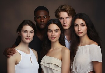 portrait of young adults