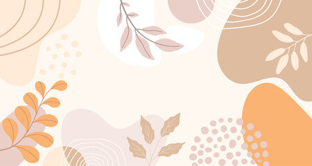 Fototapeta na wymiar Design banner frame flower Spring background with beautiful. flower background for design. 