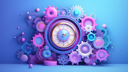 background with speakers