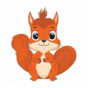 cute squirrel cartoon vector design