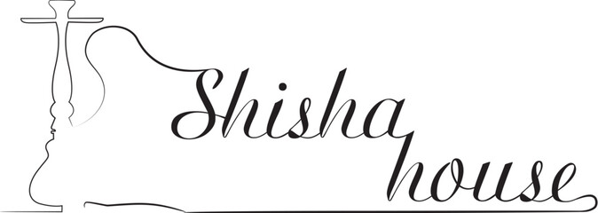 Vector logo for hookah bar 