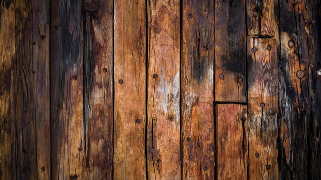 old wood boards on the deck