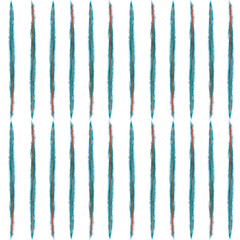 Hand drawn watercolor indigo lines seamless pattern isolated on white background. Can be used for textile, fabric, gift-wrapping and wallpaper design.