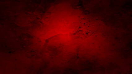 Dark grunge red concrete. Red textured stone wall background. Dark edges. Dark red grungy background or texture.