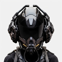 High-tech military helmet, AI Generation