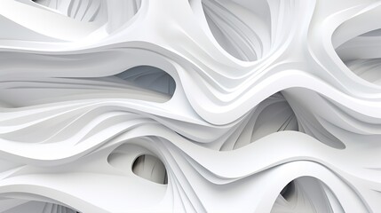 Obraz premium Abstract 3d white background with chaotic surface