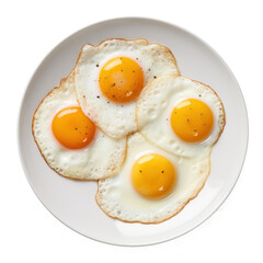 fried egg on white plate