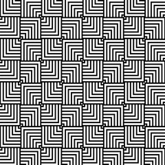 Geometric Maze Shape Seamless Pattern Vector Background