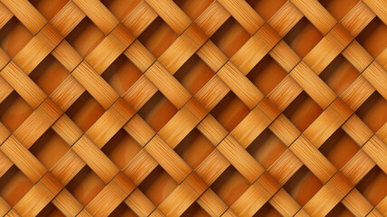 rhombus wooden slats background. Generative Ai