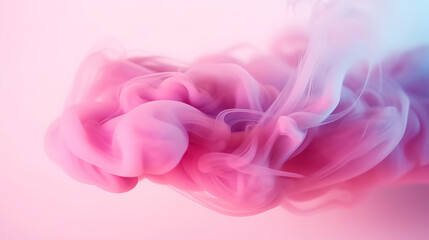 Fototapeta premium Holographic pastel gradient. Light soft pink purple very peri teal colors transitions. Generative Ai