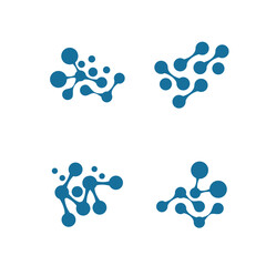 neuron brain logo icon with clean background	
