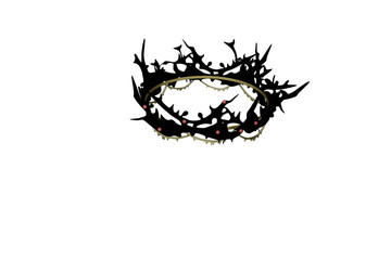 illustration of a skull, The Holy Crown of Thorns
