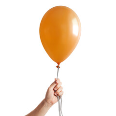 a Inflatable balloon in a hand on the transparent background in png format © vovan