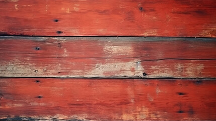 grunge red painted wood texture background. Generative Ai