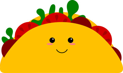 Kawaii Burrito illustration