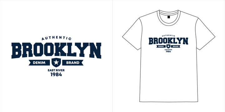 Brooklyn T Shirt Vector Design