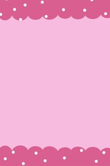 pink background with white dots