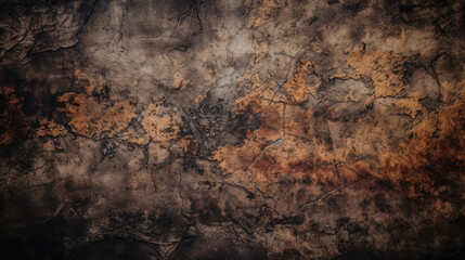 vintage grunge texture rustic dark background with copy space generative ai