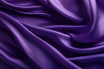 Fototapeta premium Close up of purple silk material, created using generative ai technology