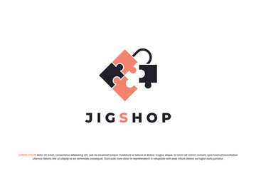 logo shop bag jigsaw puzzle marketplace online unicorn ecommerce