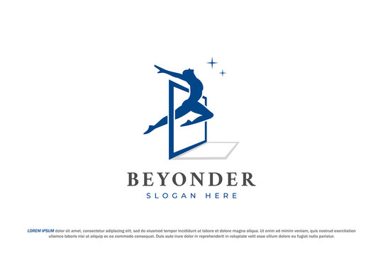 logo beyond limit frame man jump beyonder
