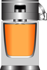Bottle parfume illustration