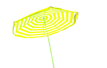 umbrella for sea and sun protection isolated for background