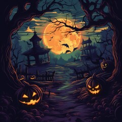 Mysterious and captivating wallpaper design for your creative project