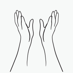 Continuous line drawing of Jesus Christ vector illustration Bible words