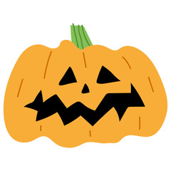 Naklejka premium Hallween Pumpkin Single 5 PNG